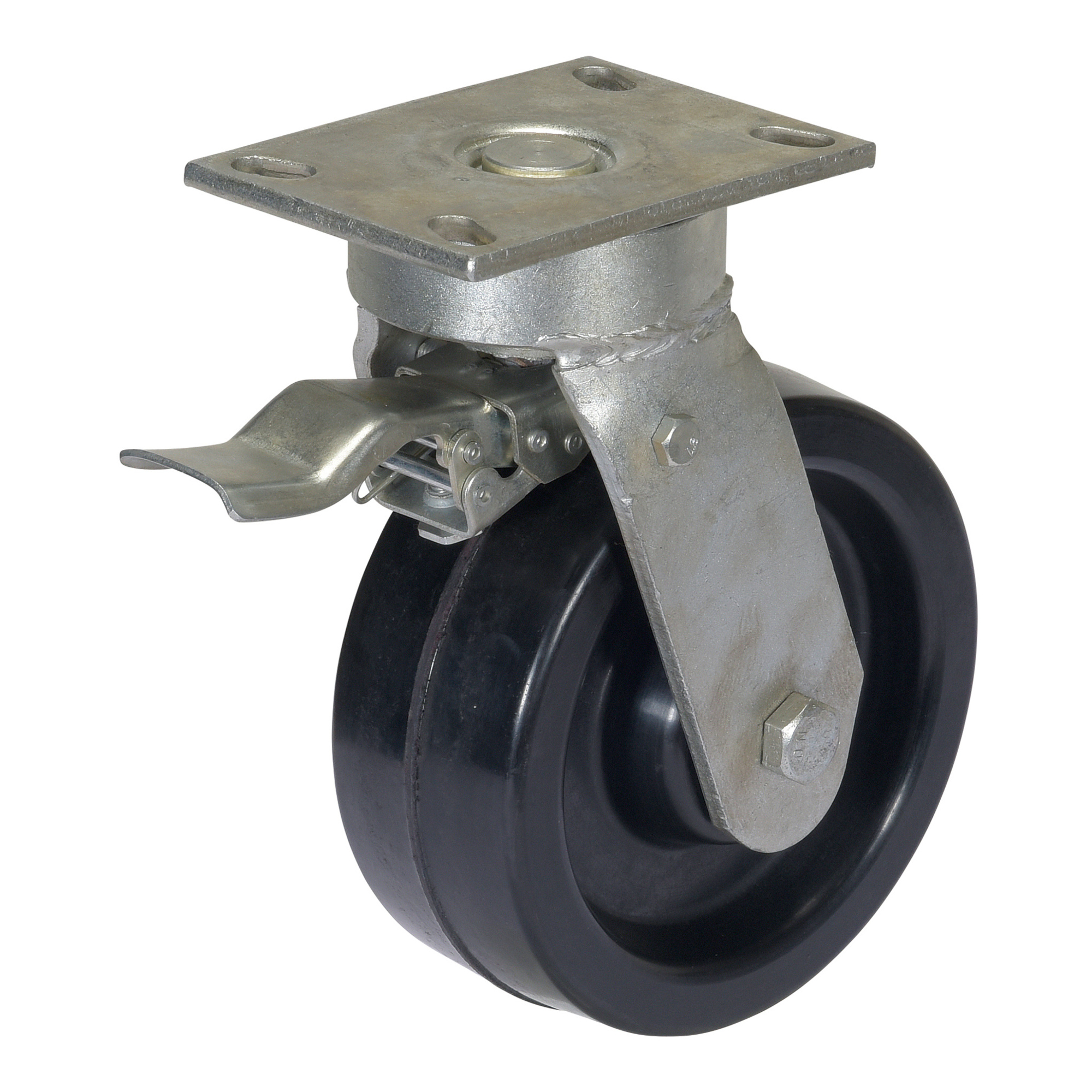 Vestil Phenolic Swivel with Lock Caster - 8in. x 3in., 6000-Lb. Capacity, Model# AHA-6-TLC